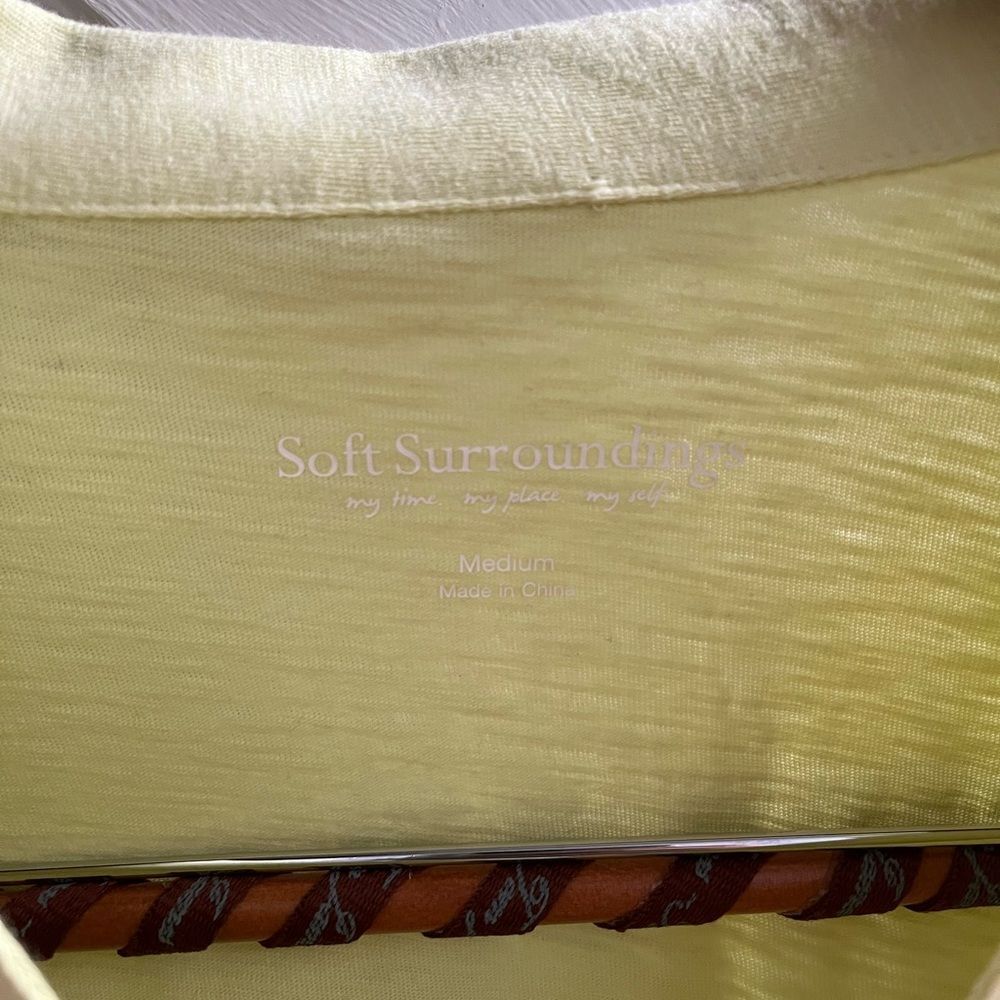 Soft Surroundings Danielle Button Top Tunic Sz M … - image 4